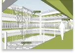 An artist rendering of the inside of the carpark